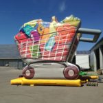 Hüpfburg Einkaufswagen