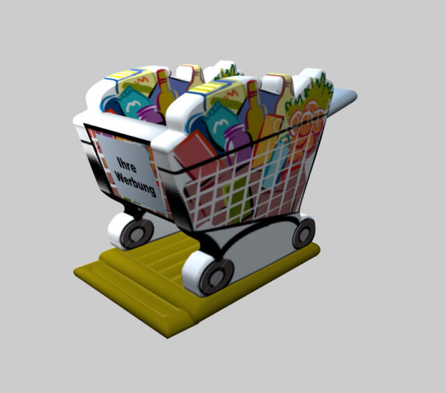 Hüpfburg Einkaufswagen
