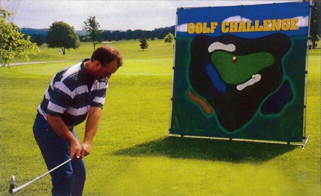 Golf Challenge mit Klettbällen
