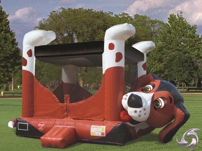 Hüpfburg Hund leihen ERTL KarussellLand