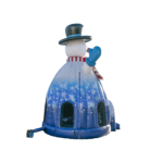 Hüpfburg Schneemann