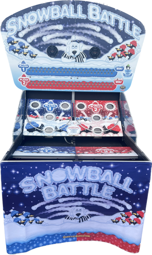 Schneeballschlacht-Wettkampf